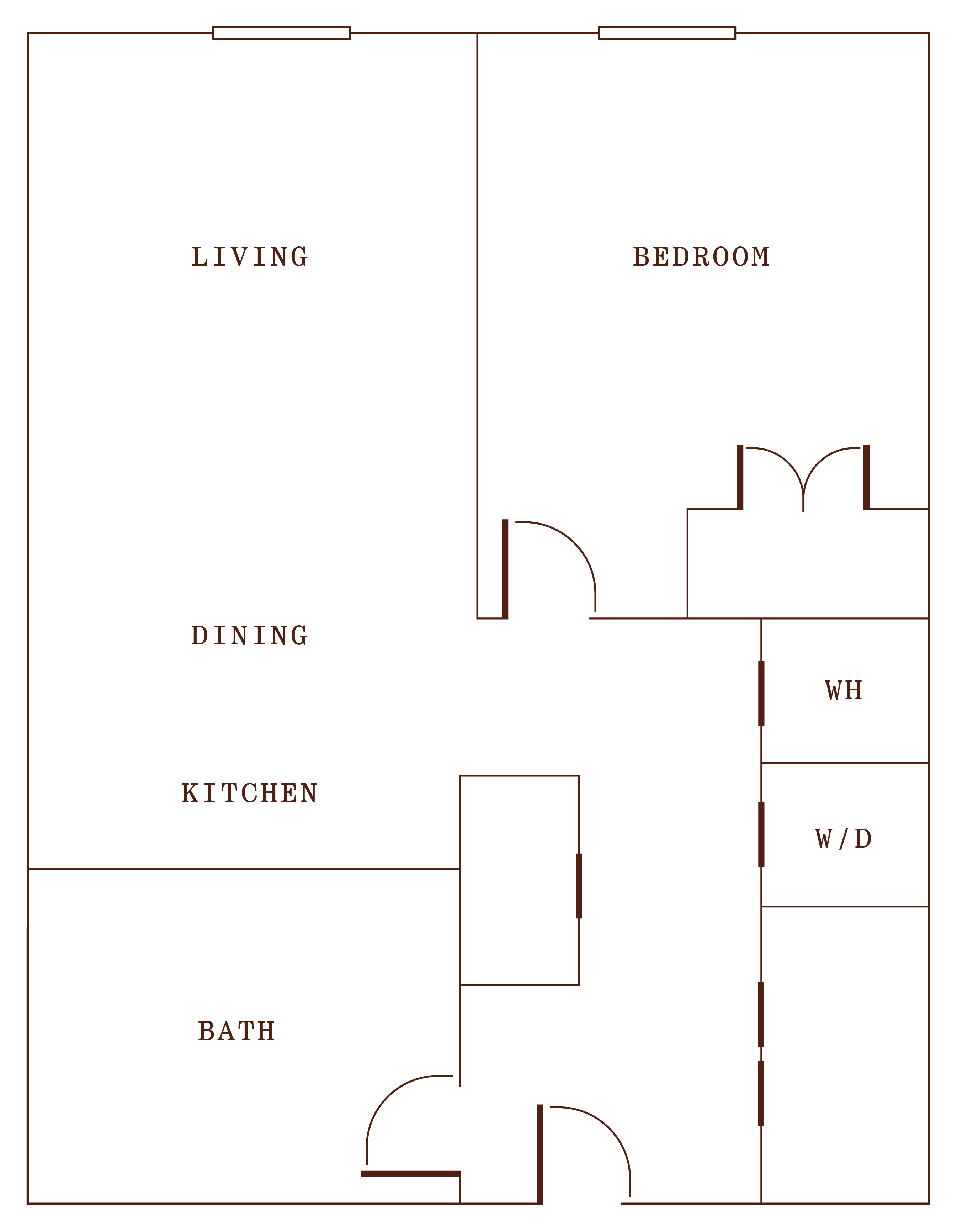 Floorplans 1 Bed 1 Bath Queen Suite