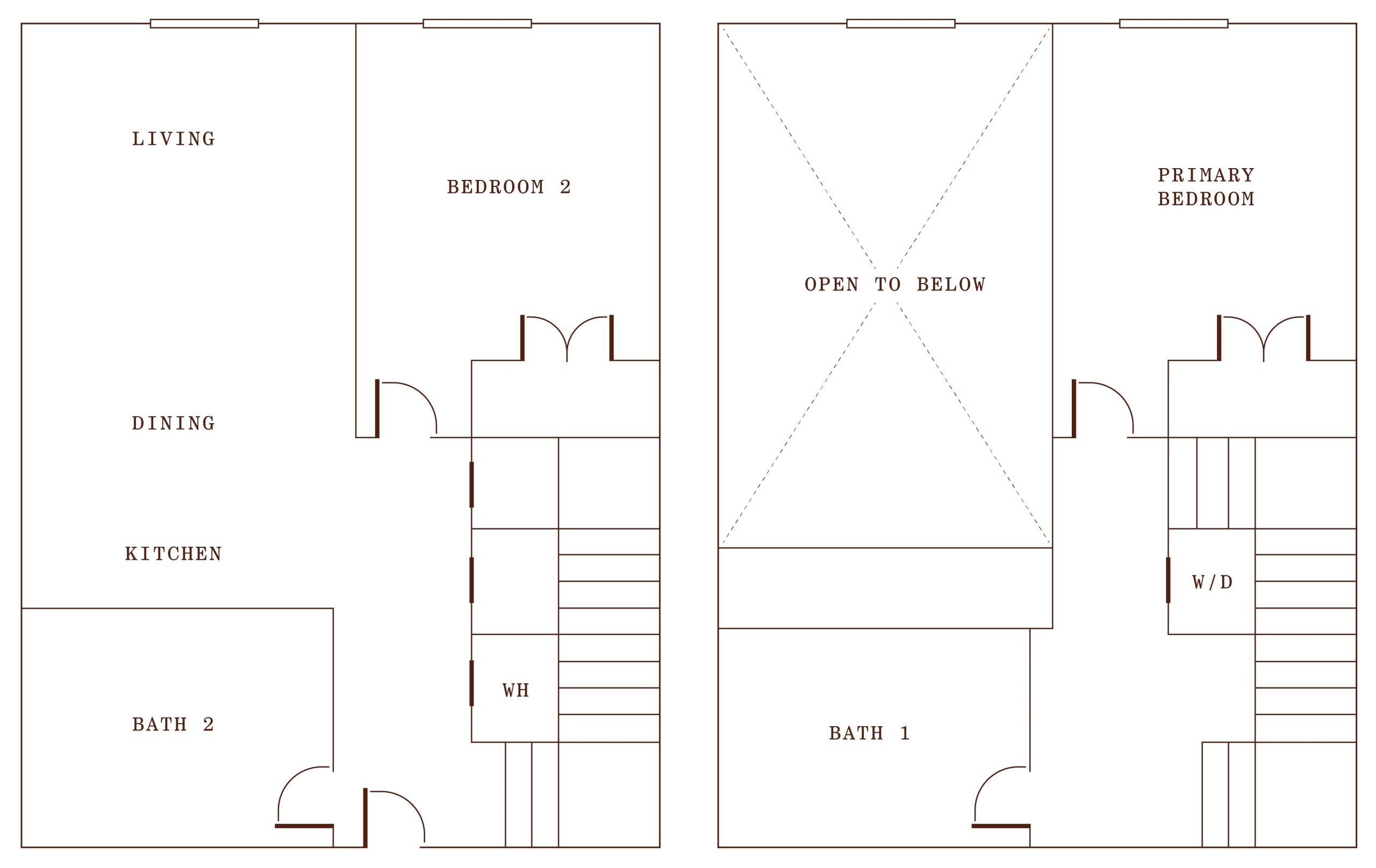 Floorplans 2 Bed 2 Bath Loft (2 King)