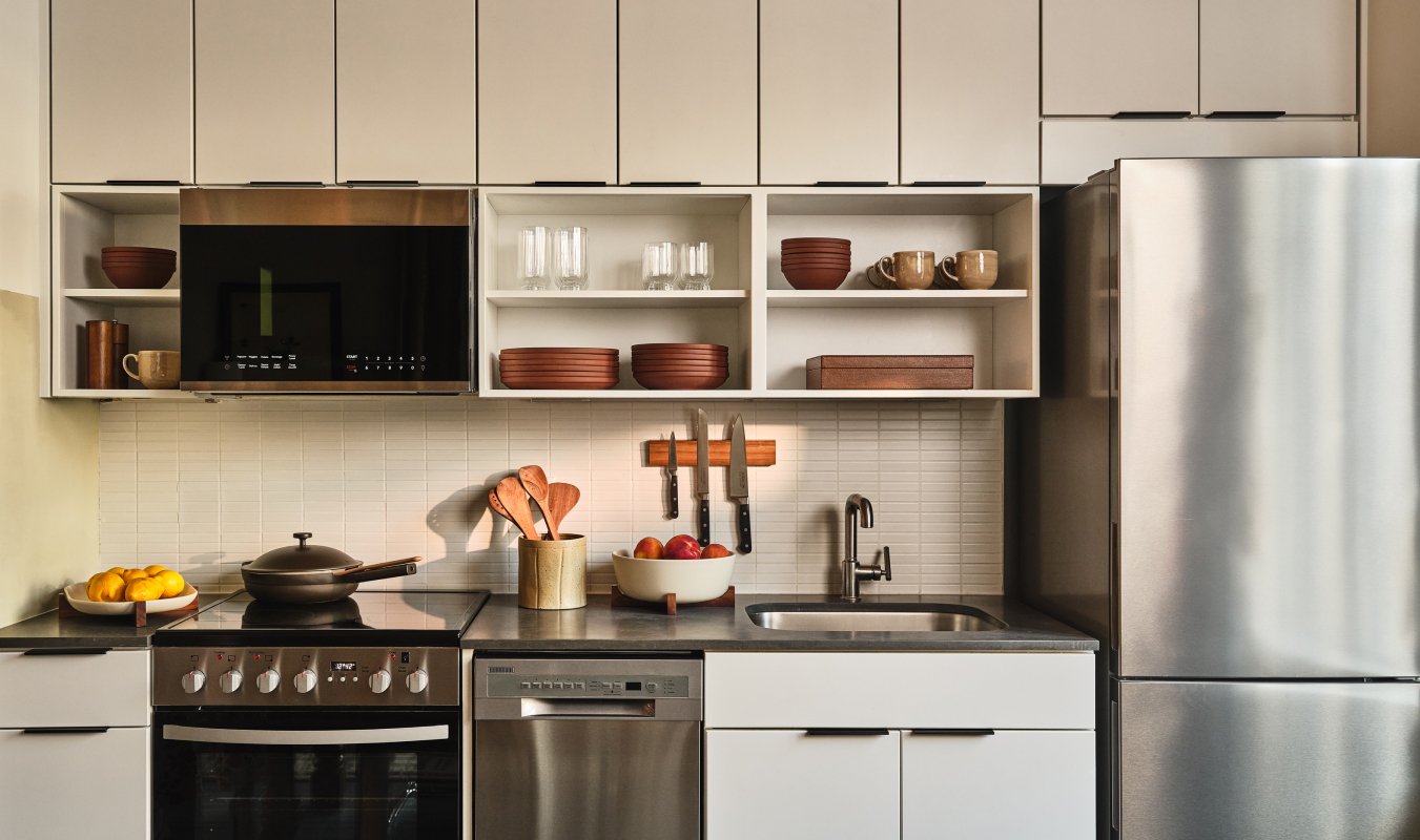 a fully stocked kitchen