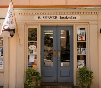 front entrance of shaver bookseller